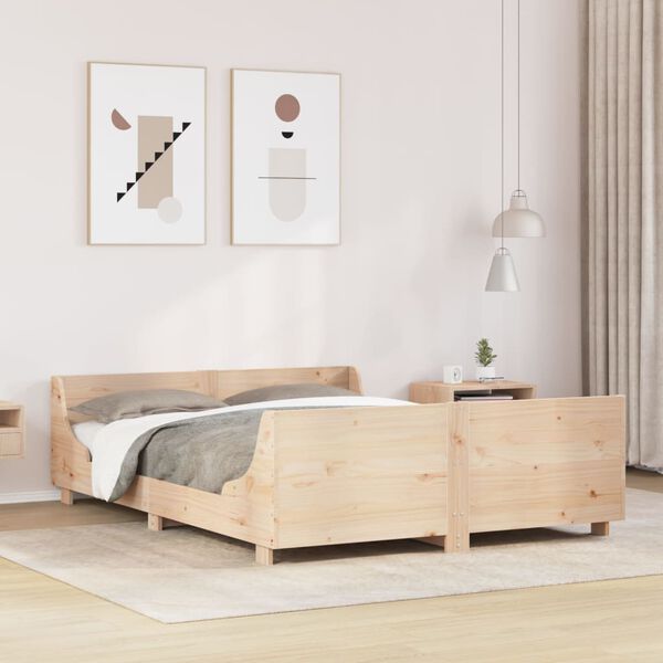 vidaXL Cadre de lit sans matelas 150x200 cm bois de pin massif