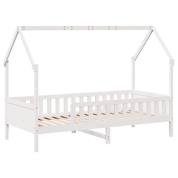 vidaXL Cadre de lit d'enfants forme de maison sans matelas pin