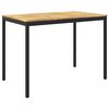 vidaXL Table de Bar de Jardin Blanc et noir 147 x 88,5 x 105 cm