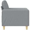 vidaXL Fauteuil Gris clair 60 cm Tissu