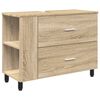 vidaXL Unit&eacute; de vanit&eacute; de salle de bain Ch&ecirc;ne Sonoma 80 x 35 x 60 cm