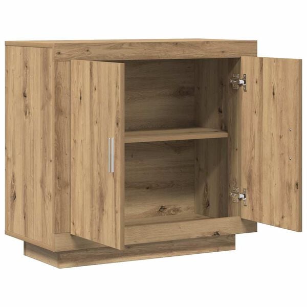 vidaXL Buffet chêne artisanal 80x40x75 cm bois d'ingénierie