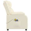 vidaXL Fauteuil de massage électrique Crème Similicuir