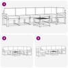 vidaXL Ensemble de canap&eacute;s d'ext&eacute;rieur 7 pcs Naturel et Anthracite
