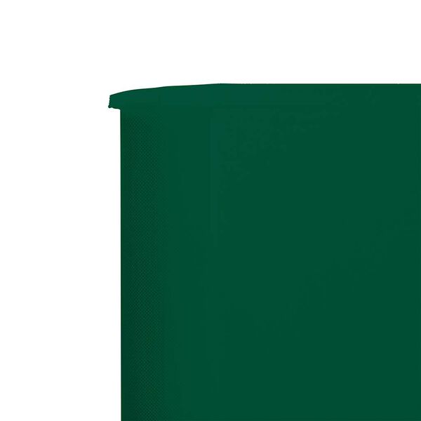 vidaXL Paravent 5 panneaux Tissu 600 x 80 cm Vert