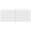 vidaXL Meuble TV mural 2 pcs Blanc 60 x 31 x 29.5 cm Bois d'ing&eacute;nierie