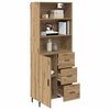 vidaXL Haut Armoire avec tiroir Ch&ecirc;ne artisanal 69,5 x 34 x 180 cm
