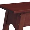 vidaXL Table console marron 110x30x75 cm bois massif d'acajou