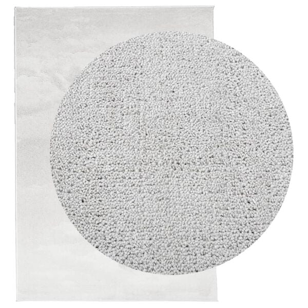 vidaXL Tapis OVIEDO &agrave; poils courts gris 160x230 cm