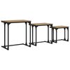vidaXL Table basse gigogne 3 pc ch&ecirc;ne artisanal 50.5 x 35 x 53 cm