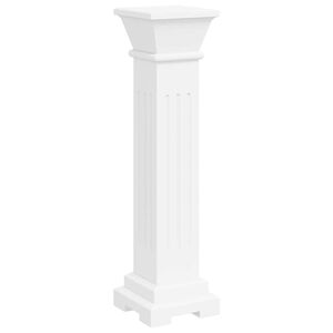 vidaXL Support pilier classique carr&eacute; pour plantes MDF