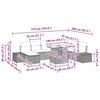 vidaXL Ensemble de canap&eacute; de jardin 9 pcs Beige polyrotin