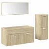 vidaXL Ensemble de meubles de salle de bain 3 pcs ch&ecirc;ne sonoma