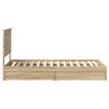 vidaXL Lit de Rangement Ch&ecirc;ne Sonoma 75 x 190 cm Bois d'ing&eacute;nierie