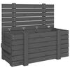vidaXL Bo&icirc;te de rangement Gris 91x40,5x42 cm Bois massif de pin