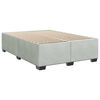 vidaXL Sommier &agrave; lattes de lit et matelas Gris clair 140x190cm Velours