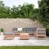 vidaXL Salon de jardin 8 pcs avec coussins bois massif douglas