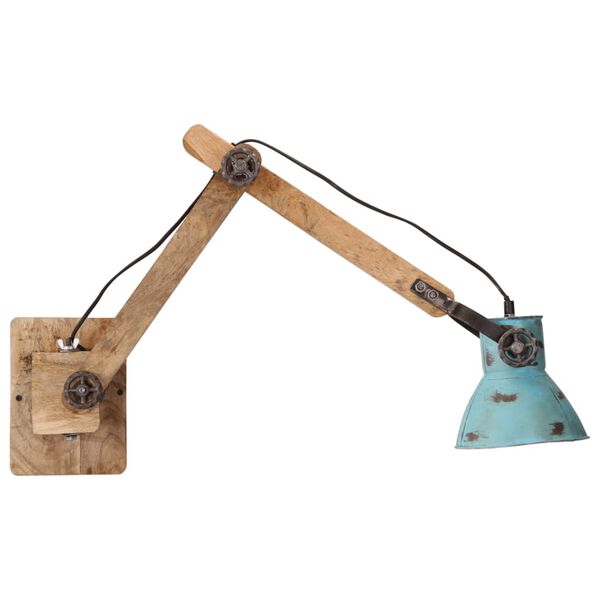 vidaXL Lampe murale 25 W bleu d&eacute;lav&eacute; 96x15x20 cm E27