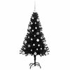 vidaXL Sapin de No&euml;l avec 150 LED avec support Noir 150 cm PVC