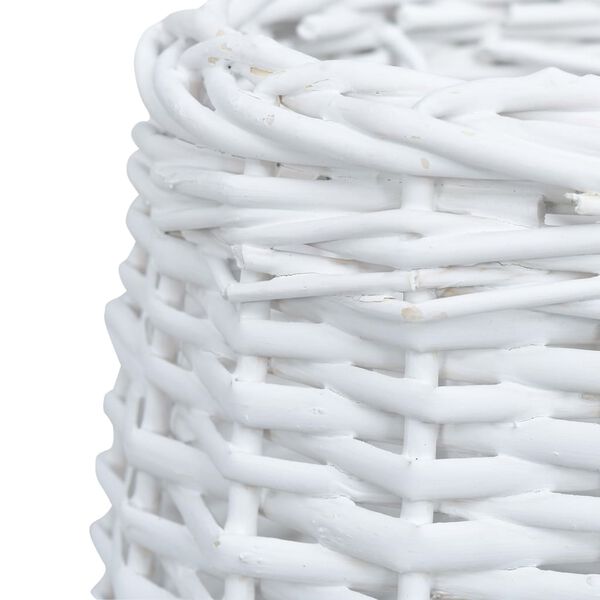 vidaXL Abat-jour Osier 25x17 cm Blanc