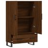 vidaXL Buffet haut chêne marron 69,5x31x115 cm bois d'ingénierie