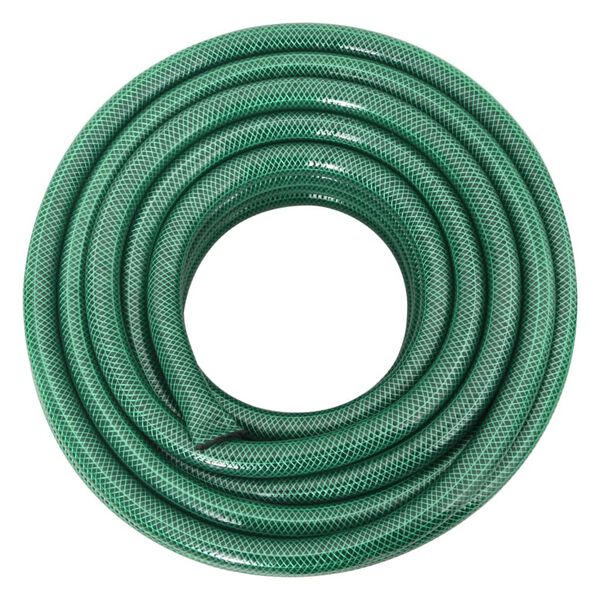 vidaXL Tuyau d'arrosage avec jeu de raccords vert 0,75" 50 m PVC