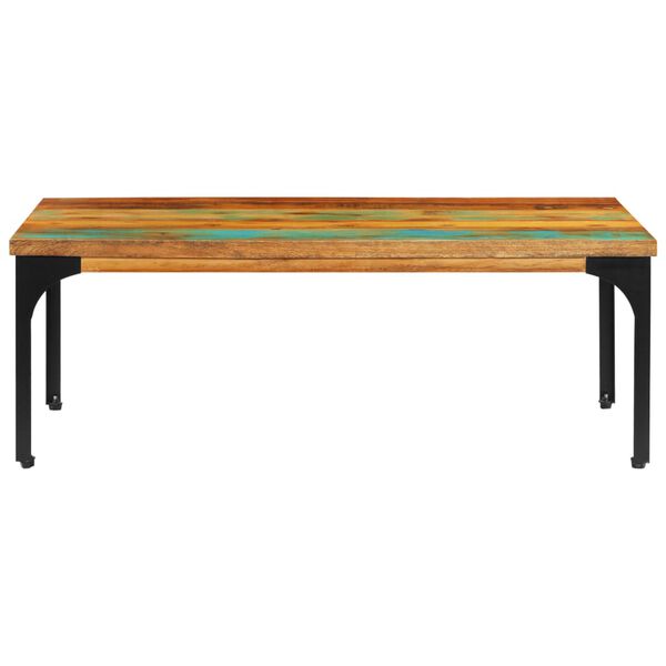 vidaXL Table basse 100x60x35 cm Bois de r&eacute;cup&eacute;ration solide