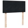 vidaXL Cadre de lit ottoman avec matelas noir 90x190 cm velours