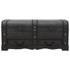 vidaXL Coffre de rangement en bois Large Noir