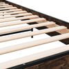 vidaXL Cadre de lit sans matelas chêne fumé 90x200 cm
