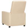 vidaXL Fauteuil électrique de massage Crème Tissu