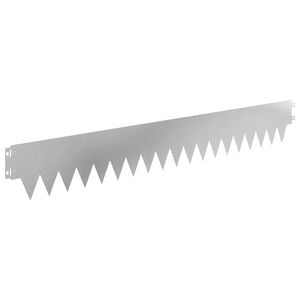 vidaXL Bordure de Pelouse 30 pc 103 x 15 cm Acier Argent&eacute;