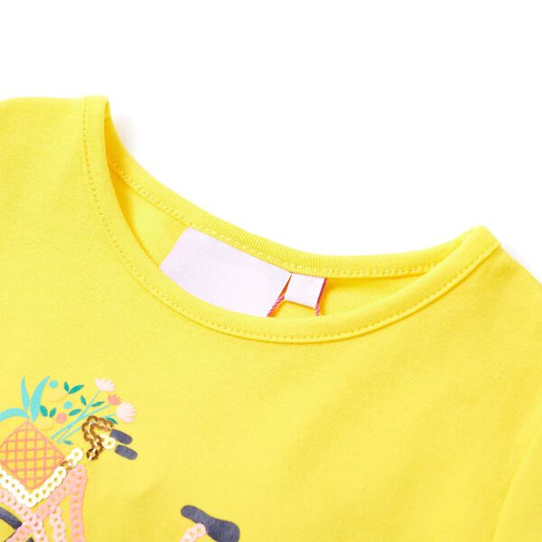T-shirt pour enfants jaune 92