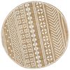 vidaXL Tapis fait &agrave; la main Jute avec imprim&eacute; blanc 150 cm