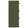vidaXL Cabinet de Dossier avec tiroir Vert olive 45,5 x 42 x 106,5 cm