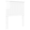 vidaXL T&ecirc;te de lit Blanc Brillant 80 cm Bois d'ing&eacute;nierie