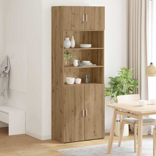 vidaXL Armoire de rangement Ch&ecirc;ne artisanal 80 x 42,5 x 225 cm