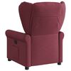 vidaXL Fauteuil inclinable Rouge bordeaux Tissu