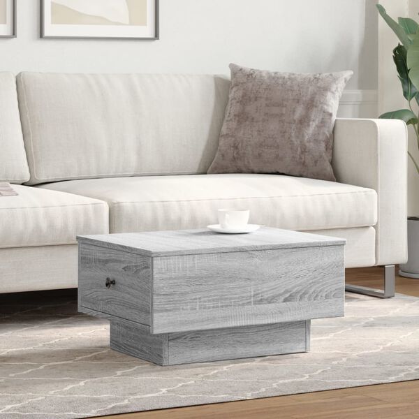 vidaXL Table basse sonoma gris 60x45x31 cm bois d'ing&eacute;nierie