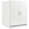 vidaXL Meuble pour machine &agrave; laver Blanc brillant 71x71,5x91,5 cm
