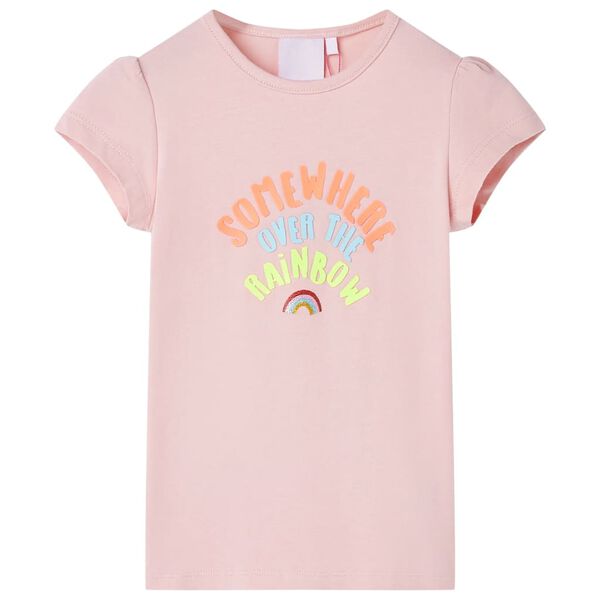 T-shirt pour enfants rose clair 128