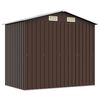 vidaXL Abri de stockage pour jardin Marron 204x132x186 cm Acier