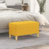 vidaXL Banc Jaune clair 70x35x41 cm Tissu
