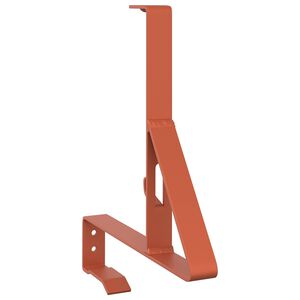 vidaXL Support de Garde Neige Rouge 29,5 x 3 x 34,5 cm Acier