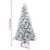 vidaXL Sapin de No&euml;l Artificiel &agrave; Branches Articul&eacute;es Blanc 210 cm
