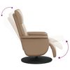 vidaXL Fauteuil inclinable de massage repose-pieds cappuccino
