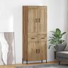 vidaXL Haut Armoire 2 pcs Ch&ecirc;ne artisanal Bois d'ing&eacute;nierie
