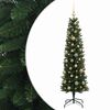 vidaXL Sapin de No&euml;l artificiel &eacute;troit avec boules 120 cm 150 LED