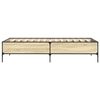 vidaXL Cadre de lit sans matelas chêne sonoma 75x190 cm