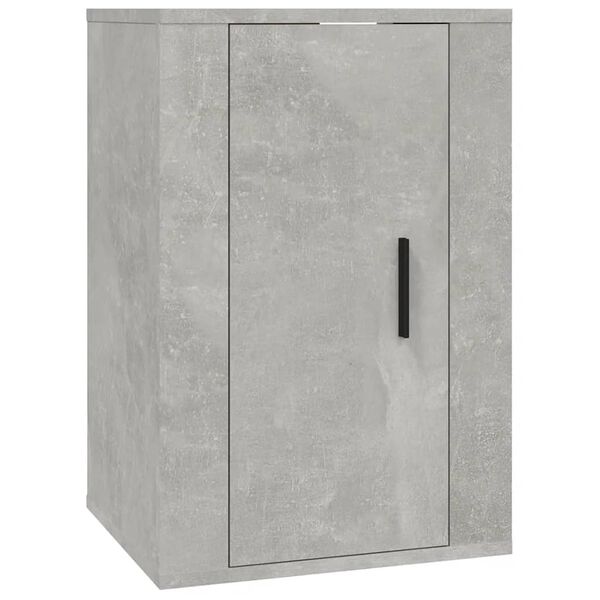 vidaXL Ensemble de meubles TV 2 pcs gris b&eacute;ton bois d'ing&eacute;nierie